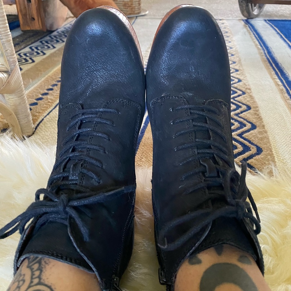 Lucky brand platform booties